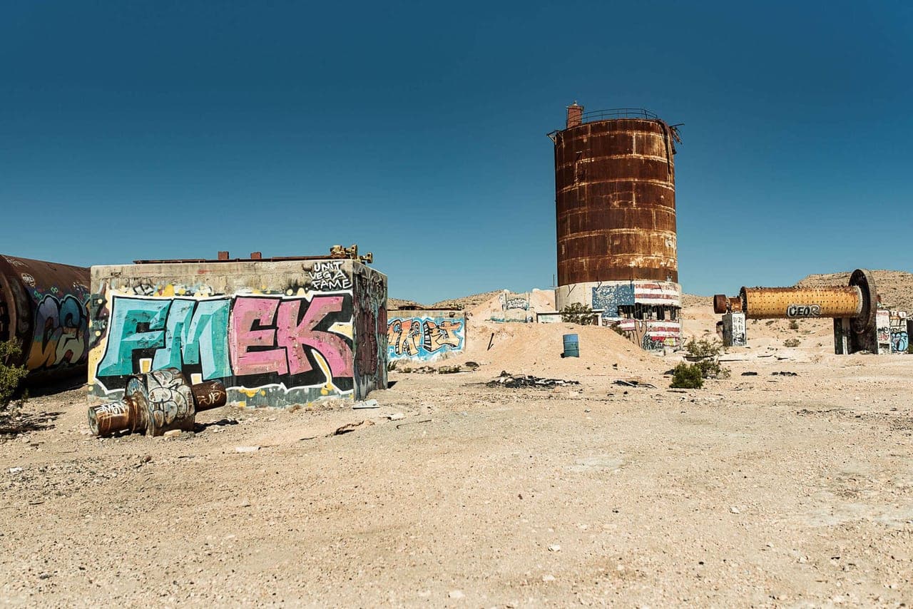 Abandoned cement factory in the Nevada desert — the Operation: Cement Shield 2026 scenario site.