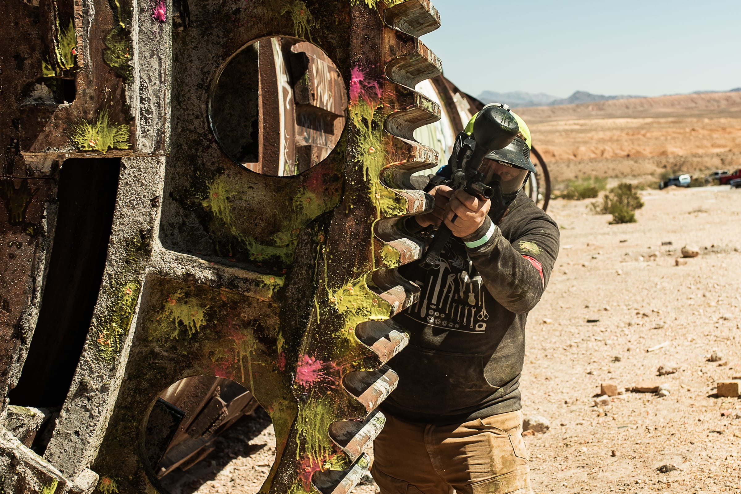 Barrels Up players regrouping at the Cement Shield desert site